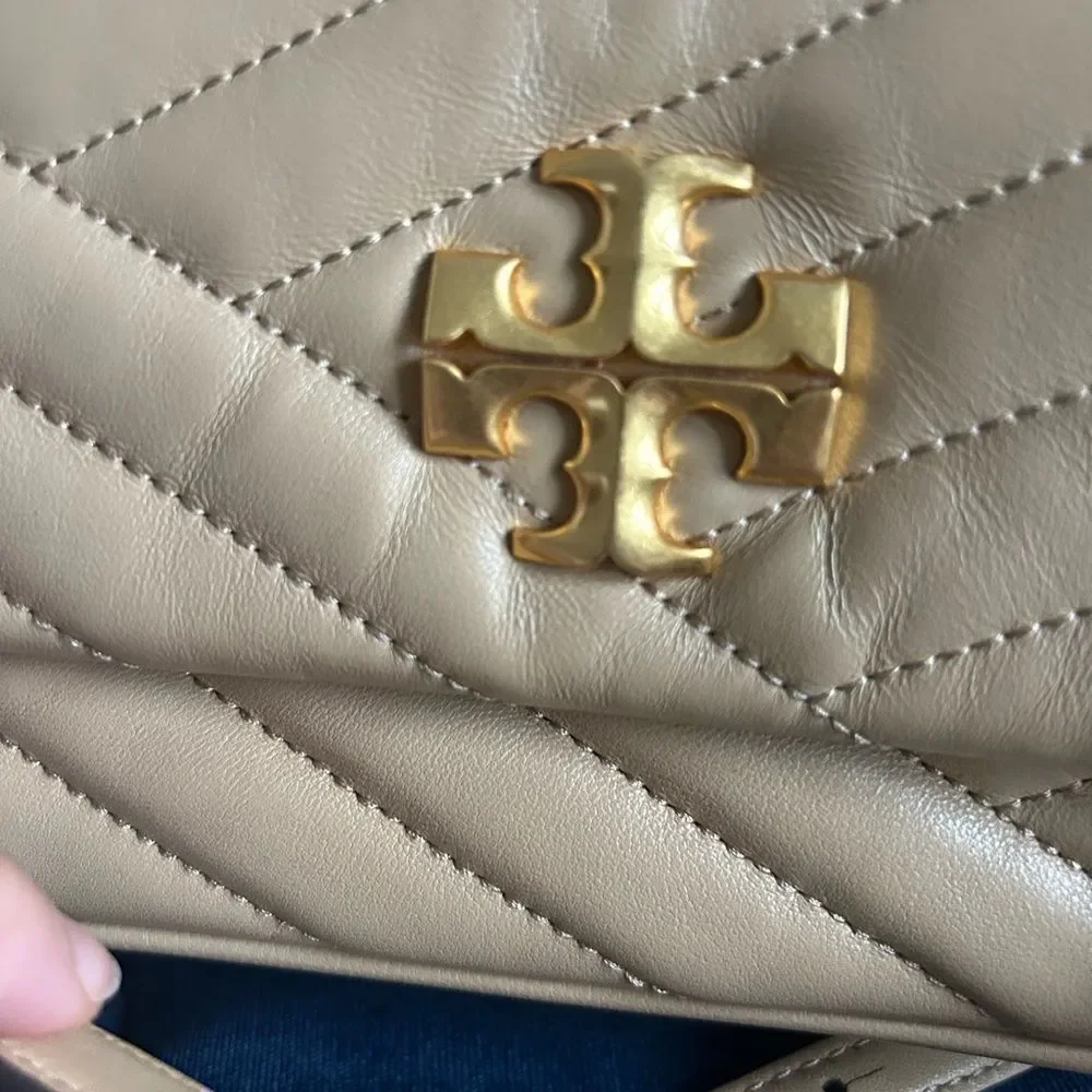 Tory Burch Tan Quilted Shoulder Bag